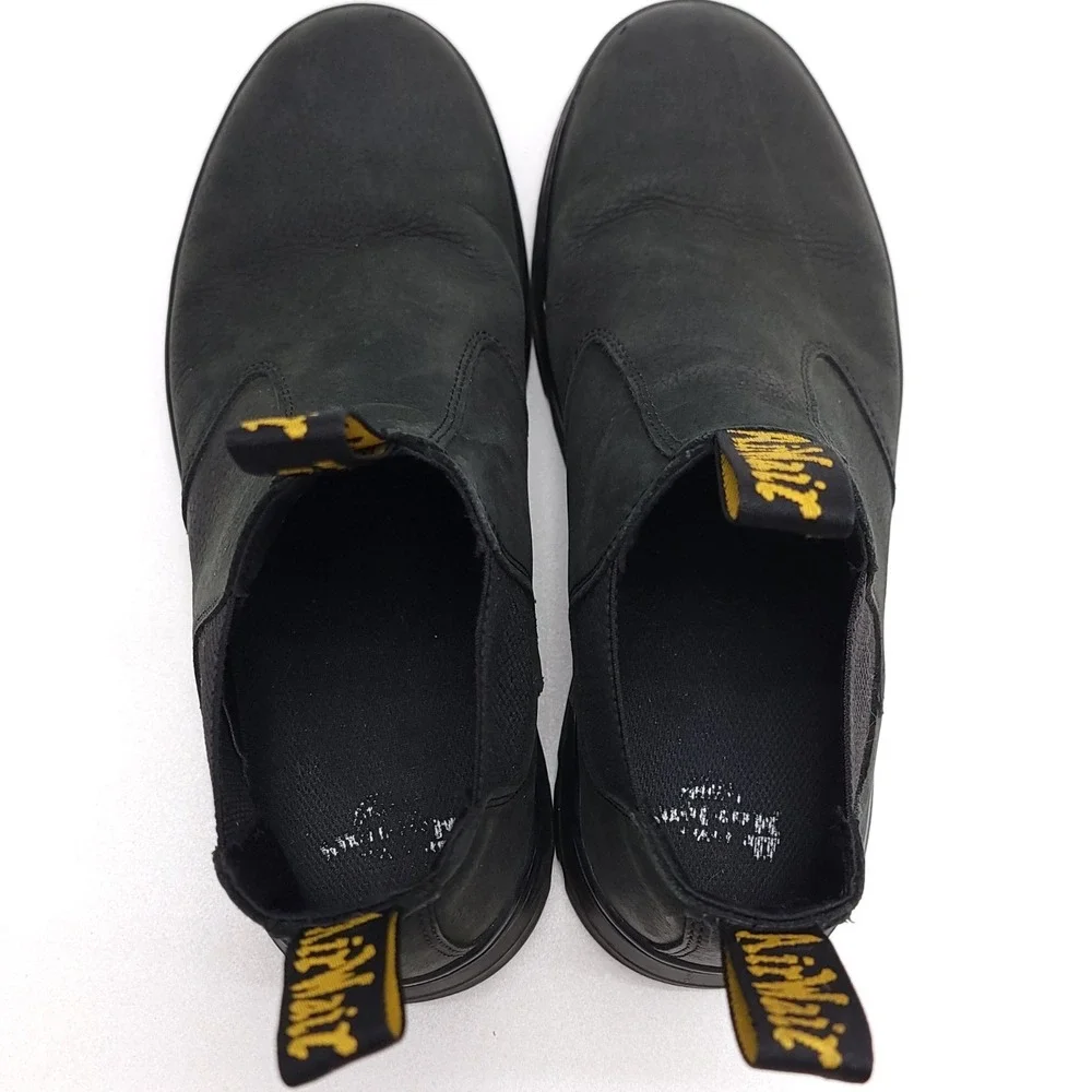Dr. Martens Hardie II Black Leather Chelsea Boots Mens Size 10 US 9 UK